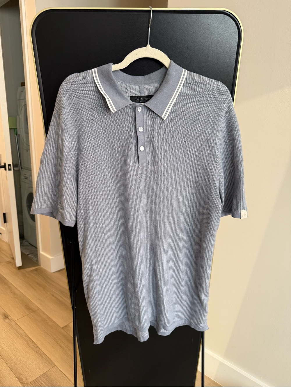 rag & bone Light Blue Knit Shirt